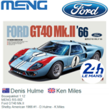 Bouwpakket 1:12 | MENG RS-002 | Ford GT40 Mk.II | Shelby American 1966 #1 France / Le Mans 24 Hours Bouwpakket 1:12 | MENG RS-002 | Ford GT40 Mk.II | Shelby American 1966 #1 France / Le Mans 24 Hours