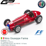 Modelauto 1:18 | GP Replicas GP021A | Scuderia Alfa Romeo 158 1950 #2 - N.Farina Modelauto 1:18 | GP Replicas GP021A | Scuderia Alfa Romeo 158 1950 #2 - N.Farina