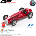 Modelauto 1:18 | GP Replicas GP021B | Scuderia Alfa Romeo 158 1950 #3 - L.Fagioli Modelauto 1:18 | GP Replicas GP021B | Scuderia Alfa Romeo 158 1950 #3 - L.Fagioli