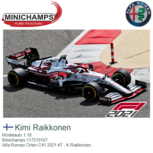 Modelauto 1:18 | Minichamps 117210107 | Alfa Romeo Orlen C41 2021 #7 - K.Raikkonen Modelauto 1:18 | Minichamps 117210107 | Alfa Romeo Orlen C41 2021 #7 - K.Raikkonen