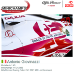 Modelauto 1:43 | Minichamps 117212399 | Alfa Romeo Racing Orlen C41 2021 #99 - A.Giovinazzi Modelauto 1:43 | Minichamps 117212399 | Alfa Romeo Racing Orlen C41 2021 #99 - A.Giovinazzi