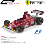 Modelauto 1:12 | GP Replicas GP12-15C | Scuderia Ferrari 312 B3 1974 #12 - N.Lauda Modelauto 1:12 | GP Replicas GP12-15C | Scuderia Ferrari 312 B3 1974 #12 - N.Lauda