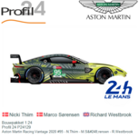 Bouwpakket 1:24 | Profil 24 P24129 | Aston Martin Vantage | Aston Martin Racing 2020 #95 France / Le Mans 24 Hours Bouwpakket 1:24 | Profil 24 P24129 | Aston Martin Vantage | Aston Martin Racing 2020 #95 France / Le Mans 24 Hours