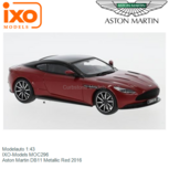 Modelauto 1:43 | IXO-Models MOC296 | Aston Martin DB11 Metallic Red 2016 Modelauto 1:43 | IXO-Models MOC296 | Aston Martin DB11 Metallic Red 2016