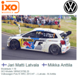 Modelauto 1:18 | IXO-Models 18RMC070B.20 | Volkswagen Polo R WRC 2013 #7 - Jari Matti Latvala Modelauto 1:18 | IXO-Models 18RMC070B.20 | Volkswagen Polo R WRC 2013 #7 - Jari Matti Latvala