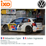 Modelauto 1:18 | IXO-Models 18RMC070A.20 | Volkswagen Polo R WRC 2013 #8 - Sébastien Ogier Modelauto 1:18 | IXO-Models 18RMC070A.20 | Volkswagen Polo R WRC 2013 #8 - Sébastien Ogier