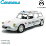 Modelauto 1:43 | Cararama FB23 | Citroën ID19 Wit Modelauto 1:43 | Cararama FB23 | Citroën ID19 Wit