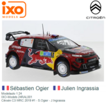 Modelauto 1:24 | IXO-Models 24RAL001 | Citroën C3 WRC 2019 #1 - Sébastien Ogier Modelauto 1:24 | IXO-Models 24RAL001 | Citroën C3 WRC 2019 #1 - Sébastien Ogier