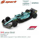 Modelauto 1:43 | Spark S8532 | AMR Aramco Cognizant F1 Team AMR22 2022 #18 - L.Stroll Modelauto 1:43 | Spark S8532 | AMR Aramco Cognizant F1 Team AMR22 2022 #18 - L.Stroll