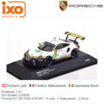 Modelauto 1:43 | IXO-Models LE43059 | Porsche 911 991 RSR 2019 #91 - R.Lietz - F.Makowiecki - G.Bruni Modelauto 1:43 | IXO-Models LE43059 | Porsche 911 991 RSR 2019 #91 - R.Lietz - F.Makowiecki - G.Bruni