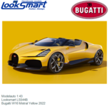 Modelauto 1:43 | Looksmart LS544B | Bugatti W16 Mistral Yellow 2022 Modelauto 1:43 | Looksmart LS544B | Bugatti W16 Mistral Yellow 2022
