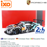 Modelauto 1:18 | IXO-Models LEGT18062 | Porsche 911 RSR LMGTE-AM | Dempsey Proton Racing 2020 #77 - M.Campbell - C.Ried - R.Pera Modelauto 1:18 | IXO-Models LEGT18062 | Porsche 911 RSR LMGTE-AM | Dempsey Proton Racing 2020 #77 - M.Campbell - C.Ried - R.Pera