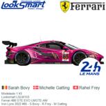Modelauto 1:43 | Looksmart LSLM153 | Ferrari 488 GTE EVO LMGTE-AM | Iron Lynx 2022 #85 - S.Bovy - R.Frey - M.Gatting Modelauto 1:43 | Looksmart LSLM153 | Ferrari 488 GTE EVO LMGTE-AM | Iron Lynx 2022 #85 - S.Bovy - R.Frey - M.Gatting