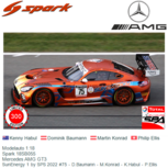 Modelauto 1:18 | Spark 18SB055 | Mercedes AMG GT3 | SunEnergy 1 by SPS 2022 #75 - D.Baumann - M.Konrad - K.Habul - P.Ellis Modelauto 1:18 | Spark 18SB055 | Mercedes AMG GT3 | SunEnergy 1 by SPS 2022 #75 - D.Baumann - M.Konrad - K.Habul - P.Ellis