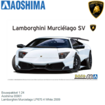 Bouwpakket 1:24 | Aoshima 05901 | Lamborghini Murcielago LP670.4 White 2009 Bouwpakket 1:24 | Aoshima 05901 | Lamborghini Murcielago LP670.4 White 2009