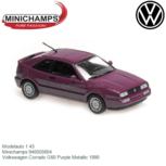 Modelauto 1:43 | Minichamps 940055604 | Volkswagen Corrado G60 Purple Metallic 1990 Modelauto 1:43 | Minichamps 940055604 | Volkswagen Corrado G60 Purple Metallic 1990
