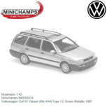 Modelauto 1:43 | Minichamps 940055510 | Volkswagen Golf IV Variant (Mk.4/A4 Type 1J) Green Metallic 1997 Modelauto 1:43 | Minichamps 940055510 | Volkswagen Golf IV Variant (Mk.4/A4 Type 1J) Green Metallic 1997