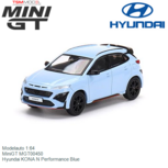Modelauto 1:64 | MiniGT MGT00450 | Hyundai KONA N Performance Blue Modelauto 1:64 | MiniGT MGT00450 | Hyundai KONA N Performance Blue