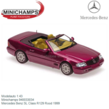 Modelauto 1:43 | Minichamps 940033034 | Mercedes Benz SL Class R129 Rood 1999 Modelauto 1:43 | Minichamps 940033034 | Mercedes Benz SL Class R129 Rood 1999