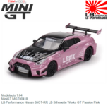 Modelauto 1:64 | MiniGT MGT00418 | LB Performance Nissan 35GT-RR LB Silhouette Works GT Passion Pink Modelauto 1:64 | MiniGT MGT00418 | LB Performance Nissan 35GT-RR LB Silhouette Works GT Passion Pink