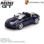 Modelauto 1:64 | MiniGT MGT00412 | Porsche 911 Targa 4S Gentian Blue Metallic Modelauto 1:64 | MiniGT MGT00412 | Porsche 911 Targa 4S Gentian Blue Metallic