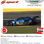 Modelauto 1:43 | Spark SB521 | Aston Martin Vantage AMR GT3 | Heart of Racing / TF Sport 2022 #23 - A.Riberas - R.Gunn - C.Eastwood Modelauto 1:43 | Spark SB521 | Aston Martin Vantage AMR GT3 | Heart of Racing / TF Sport 2022 #23 - A.Riberas - R.Gunn - C.Eastwood