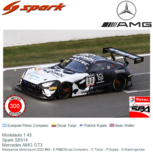 Modelauto 1:43 | Spark SB514 | Mercedes AMG GT3 | Madpanda Motorsport 2022 #90 - E.Pérez Companc - O.Tunjo - P.Kujala - S.Walkingshaw Modelauto 1:43 | Spark SB514 | Mercedes AMG GT3 | Madpanda Motorsport 2022 #90 - E.Pérez Companc - O.Tunjo - P.Kujala - S.Walkingshaw