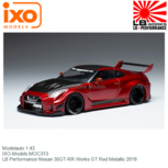 Modelauto 1:43 | IXO-Models MOC313 | LB Performance Nissan 35GT-RR Works GT Red Metallic 2019 Modelauto 1:43 | IXO-Models MOC313 | LB Performance Nissan 35GT-RR Works GT Red Metallic 2019