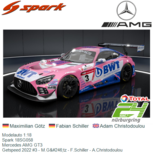 Modelauto 1:18 | Spark 18SG058 | Mercedes AMG GT3 | Getspeed 2022 #3 - M.Götz - F.Schiller - A.Christodoulou Modelauto 1:18 | Spark 18SG058 | Mercedes AMG GT3 | Getspeed 2022 #3 - M.Götz - F.Schiller - A.Christodoulou
