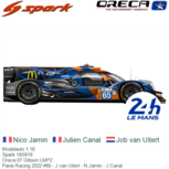 Modelauto 1:18 | Spark 18S816 | Oreca 07 Gibson LMP2 | Panis Racing 2022 #65 - J.van Uitert - N.Jamin - J.Canal Modelauto 1:18 | Spark 18S816 | Oreca 07 Gibson LMP2 | Panis Racing 2022 #65 - J.van Uitert - N.Jamin - J.Canal