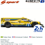 Modelauto 1:18 | Spark 18S805 | Oreca 07 Gibson LMP2 | Team Penske 2022 #5 - F.Nasr - E.Collard - D.Cameron Modelauto 1:18 | Spark 18S805 | Oreca 07 Gibson LMP2 | Team Penske 2022 #5 - F.Nasr - E.Collard - D.Cameron