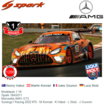 Modelauto 1:18 | Spark 18AS011 | Mercedes AMG GT3 | Sunergy1 Racing 2022 #75 - M.Konrad - K.Habul - L.Stolz - J.Gounon Modelauto 1:18 | Spark 18AS011 | Mercedes AMG GT3 | Sunergy1 Racing 2022 #75 - M.Konrad - K.Habul - L.Stolz - J.Gounon