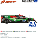 Modelauto 1:43 | Spark S8626 | Oreca 07 Gibson | Jota 2022 #28 - E.Jones - O.Rasmussen - J.Aberdein Modelauto 1:43 | Spark S8626 | Oreca 07 Gibson | Jota 2022 #28 - E.Jones - O.Rasmussen - J.Aberdein