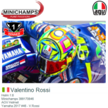 Helm 1:8 | Minichamps 399170846 | AGV Helmet | Yamaha 2017 #46 - V.Rossi Helm 1:8 | Minichamps 399170846 | AGV Helmet | Yamaha 2017 #46 - V.Rossi