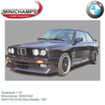 Modelauto 1:18 | Minichamps 180020308 | BMW M3 (E30) Blue Metallic 1987 Modelauto 1:18 | Minichamps 180020308 | BMW M3 (E30) Blue Metallic 1987