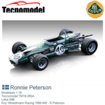 Modelauto 1:18 | Tecnomodel TM18-265A | Lotus 59B | Roy Winkelmann Racing 1969 #40 - R.Peterson Modelauto 1:18 | Tecnomodel TM18-265A | Lotus 59B | Roy Winkelmann Racing 1969 #40 - R.Peterson