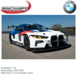 Modelauto 1:18 | Minichamps 155212000 | BMW M4 GT3 Presentation 2021 Modelauto 1:18 | Minichamps 155212000 | BMW M4 GT3 Presentation 2021