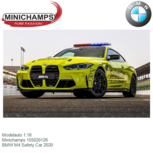 Modelauto 1:18 | Minichamps 155020126 | BMW M4 Safety Car 2020 Modelauto 1:18 | Minichamps 155020126 | BMW M4 Safety Car 2020