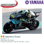 Motorfiets 1:12 | Minichamps 122213046 | Petronas Yamaha SRT YZR M1 2021 #46 - V.Rossi Motorfiets 1:12 | Minichamps 122213046 | Petronas Yamaha SRT YZR M1 2021 #46 - V.Rossi