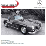 Modelauto 1:18 | Minichamps 110037219 | Mercedes Benz 300 SL Dark Grey 1955 Modelauto 1:18 | Minichamps 110037219 | Mercedes Benz 300 SL Dark Grey 1955