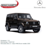 Modelauto 1:18 | Minichamps 110037102 | Mercedes Benz G- Class W463 Bruin metallic 2020 Modelauto 1:18 | Minichamps 110037102 | Mercedes Benz G- Class W463 Bruin metallic 2020