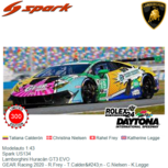 Modelauto 1:43 | Spark US134 | Lamborghini Huracán GT3 EVO | GEAR Racing 2020 - R.Frey - T.Calderón - C.Nielsen - K.Legge Modelauto 1:43 | Spark US134 | Lamborghini Huracán GT3 EVO | GEAR Racing 2020 - R.Frey - T.Calderón - C.Nielsen - K.Legge