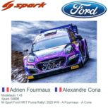 Modelauto 1:43 | Spark S6696 | M-Sport Ford WRT Puma Rally1 2022 #16 - A.Fourmaux - A.Coria Modelauto 1:43 | Spark S6696 | M-Sport Ford WRT Puma Rally1 2022 #16 - A.Fourmaux - A.Coria