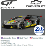 Modelauto 1:18 | GT Spirit GT879 | Chevrolet Corvette C8.R | Corvette Racing 2021 #64 France / Le Mans 24 Hours Modelauto 1:18 | GT Spirit GT879 | Chevrolet Corvette C8.R | Corvette Racing 2021 #64 France / Le Mans 24 Hours