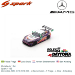 Modelauto 1:64 | Spark Y185 | Mercedes AMG GT3 2019 #33 - J.Bleekemolen - F.Fraga - L.Stolz - B.Keating Modelauto 1:64 | Spark Y185 | Mercedes AMG GT3 2019 #33 - J.Bleekemolen - F.Fraga - L.Stolz - B.Keating