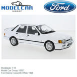 Modelauto 1:18 | Model Car Group 18307 | Ford Sierra Cosworth White 1988 Modelauto 1:18 | Model Car Group 18307 | Ford Sierra Cosworth White 1988