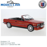 Modelauto 1:18 | Model Car Group 18223 | Alpina C2 2.7 Cabriolet Red 1986 Modelauto 1:18 | Model Car Group 18223 | Alpina C2 2.7 Cabriolet Red 1986