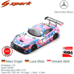Modelauto 1:43 | Spark SB459 | Mercedes Benz AMG GT3 | Team HRT 2021 #4 - M.Engel - L.Stolz - V.Abril Modelauto 1:43 | Spark SB459 | Mercedes Benz AMG GT3 | Team HRT 2021 #4 - M.Engel - L.Stolz - V.Abril