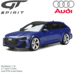 Modelauto 1:18 | GT Spirit GT854 | Audi RS6 Avant Blauw Modelauto 1:18 | GT Spirit GT854 | Audi RS6 Avant Blauw