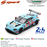 Modelauto 1:43 | Spark S8266 | Aston Martin Vantage AMR | TF Sport 2021 #33 - F.Fraga - D.Pereira - B.Keating Modelauto 1:43 | Spark S8266 | Aston Martin Vantage AMR | TF Sport 2021 #33 - F.Fraga - D.Pereira - B.Keating